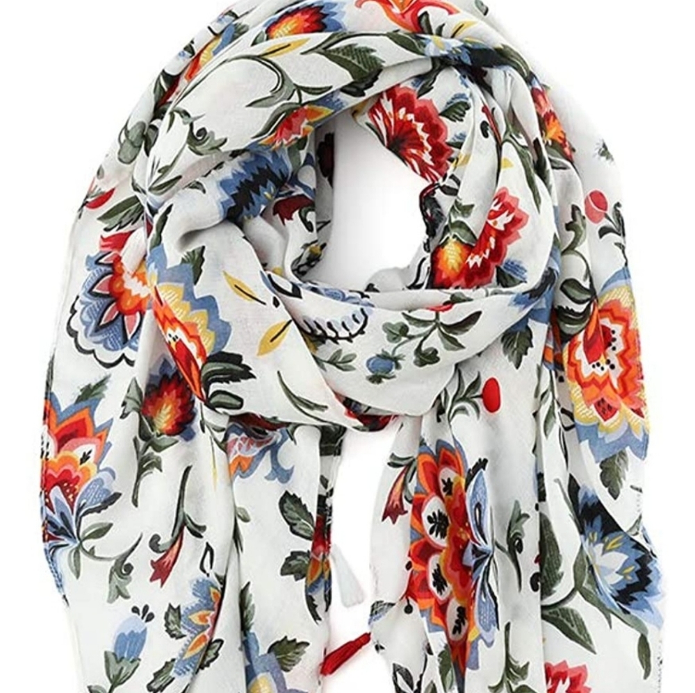 Lighweight Floral Scarf (worn once)